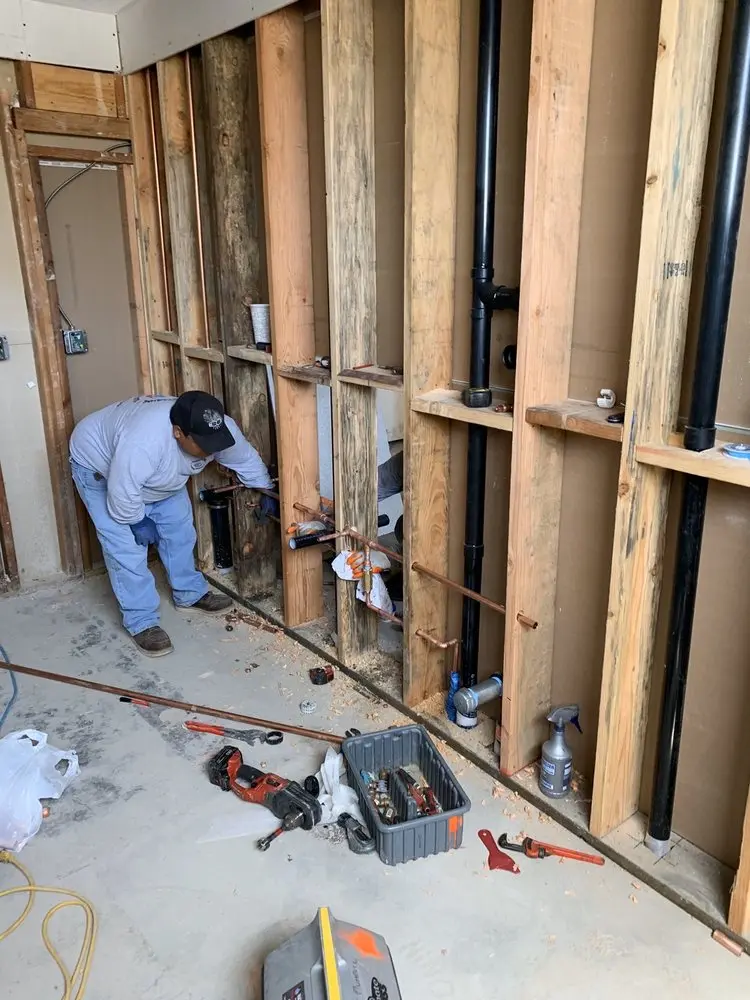 Commercial rough-in plumbing for Gas Line Repair in Cedar Valley College